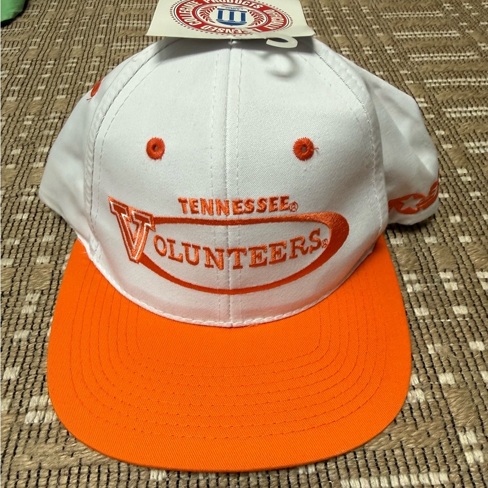Tennessee Volunteers White and Orange Cap vintage deadstock nwt